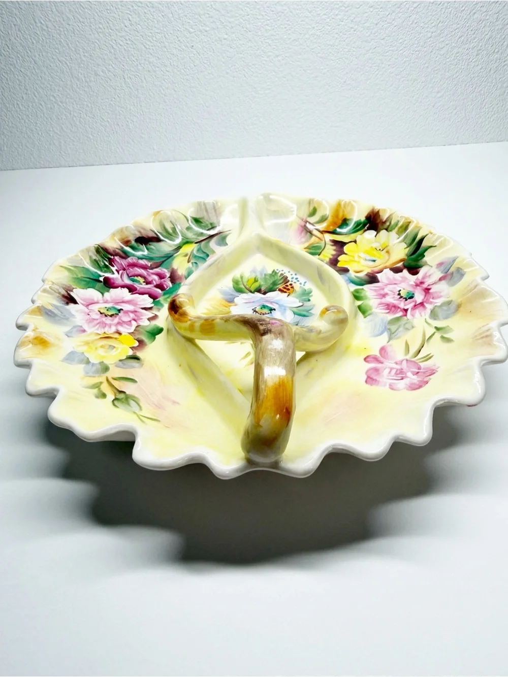 Vintage Floral Bonbon Candy Dish